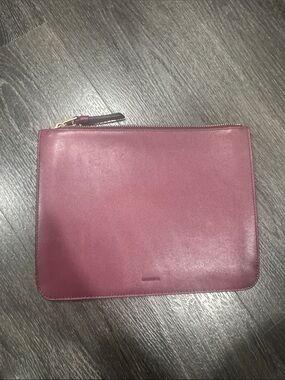 AllSaints Leather Pouch in Dusty Rose